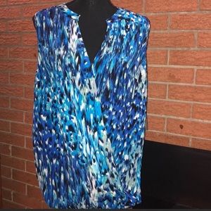 💙CHARLIE JADE💙SLEEVELESS FAUX WRAP BLOUSE💙
